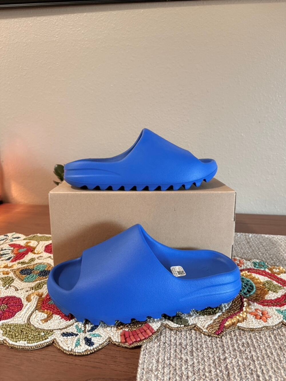 adidas Yeezy Slide Azure Blue Black Onyx Ye YS-01 Foam RNR ID4133